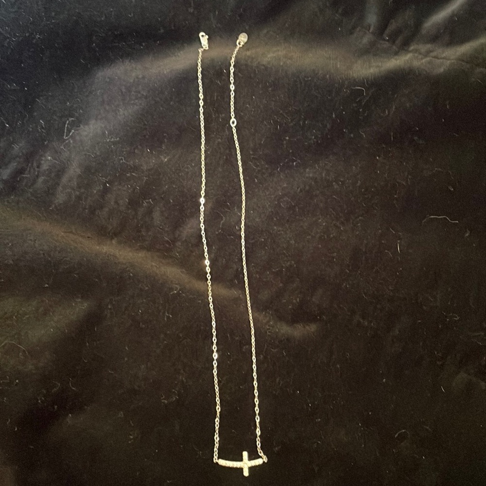 Silver Cross necklace
